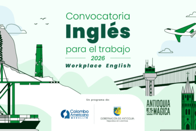 Imagen que representa y simboliza y refuerza el contenido de la noticia: Convocatoria de inglés para el trabajo en Antioquia 2026