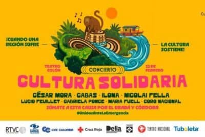 Imagen que representa y simboliza y refuerza el contenido de la noticia: Gobierno organiza concierto solidario por damnificados en Córdoba y Urabá
