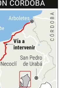 Imagen que representa y simboliza y refuerza el contenido de la noticia: Progreso en Urabá debate sobre inversión en vía Necoclí-Arboletes