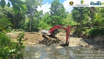 Imagen que representa y simboliza y refuerza el contenido de la noticia: Dagran inicia obras para disminuir riesgos de desastres en Urabá