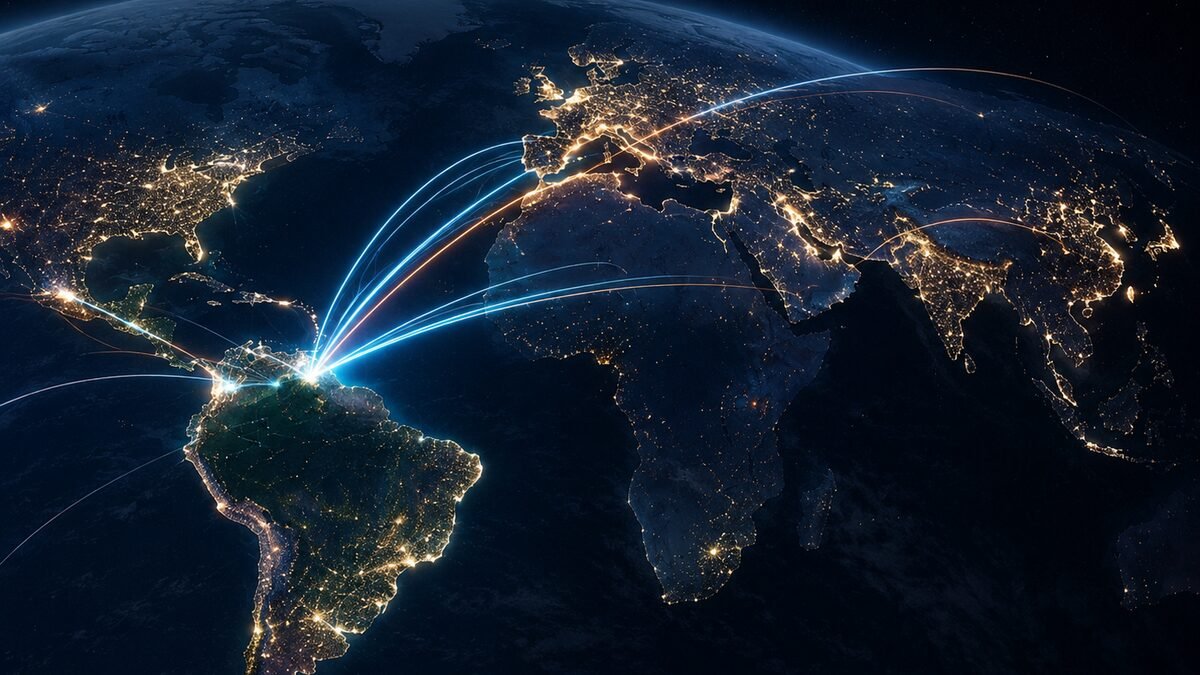 Imagen que representa y simboliza y refuerza el contenido de la noticia: Confirman gran puente aéreo que conectará América Latina con Europa y Asia