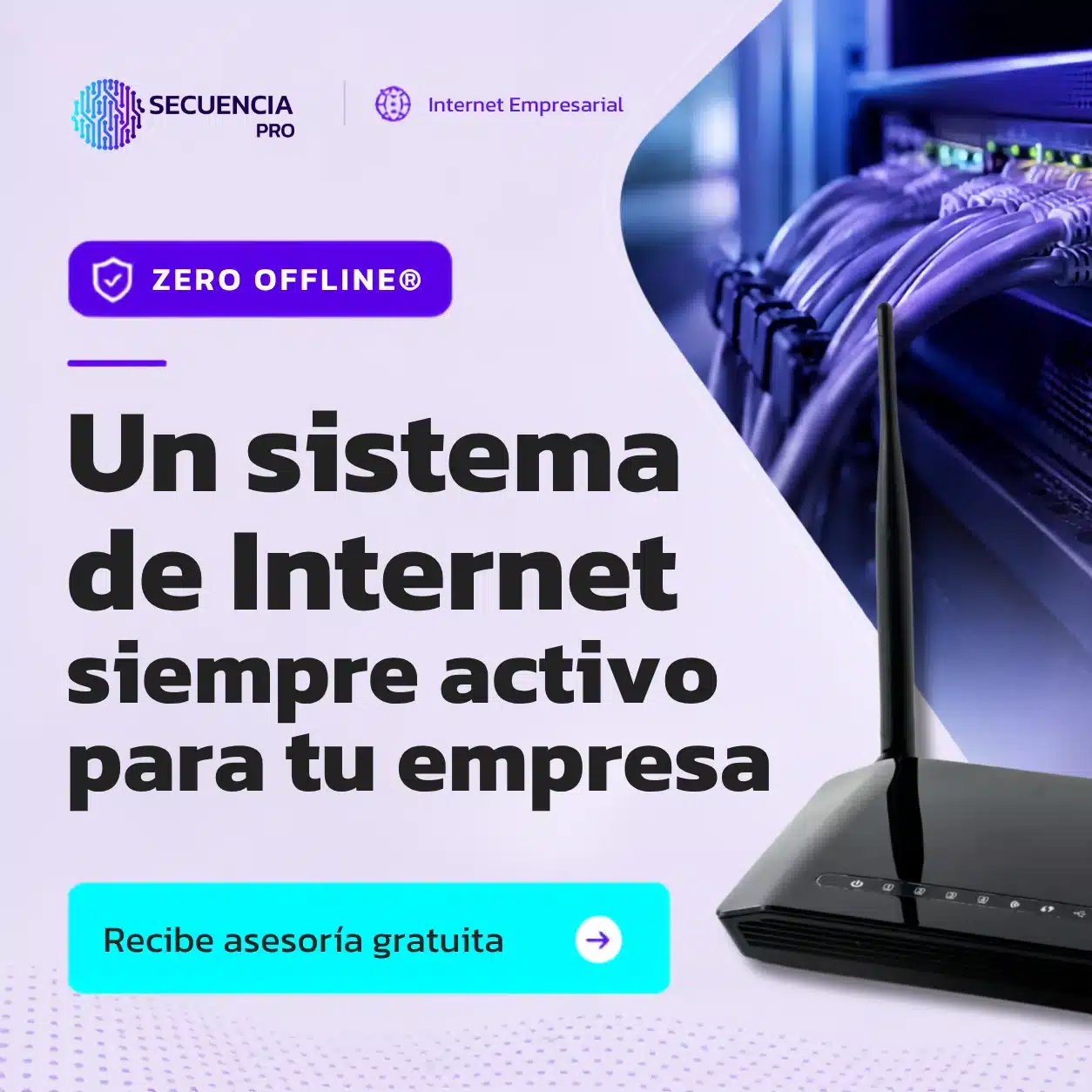 ZERO OFFLINE® supervisa tus conexiones y cambia automáticamente al enlace de respaldo para que tu equipo pueda seguir vendiendo, atendiendo clientes y trabajando.
